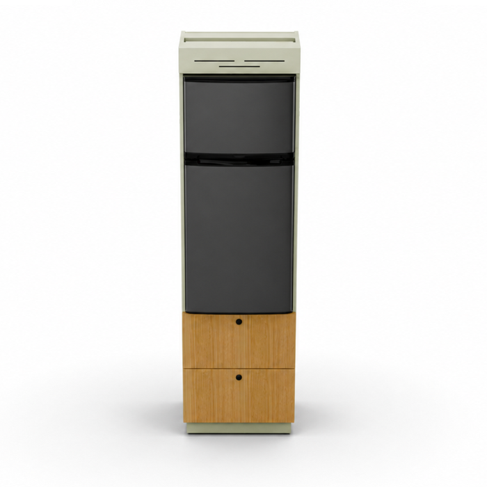 Fully Assembled Sprinter Refrigerator Cabinet with Two Bamboo Drawers | Vankea