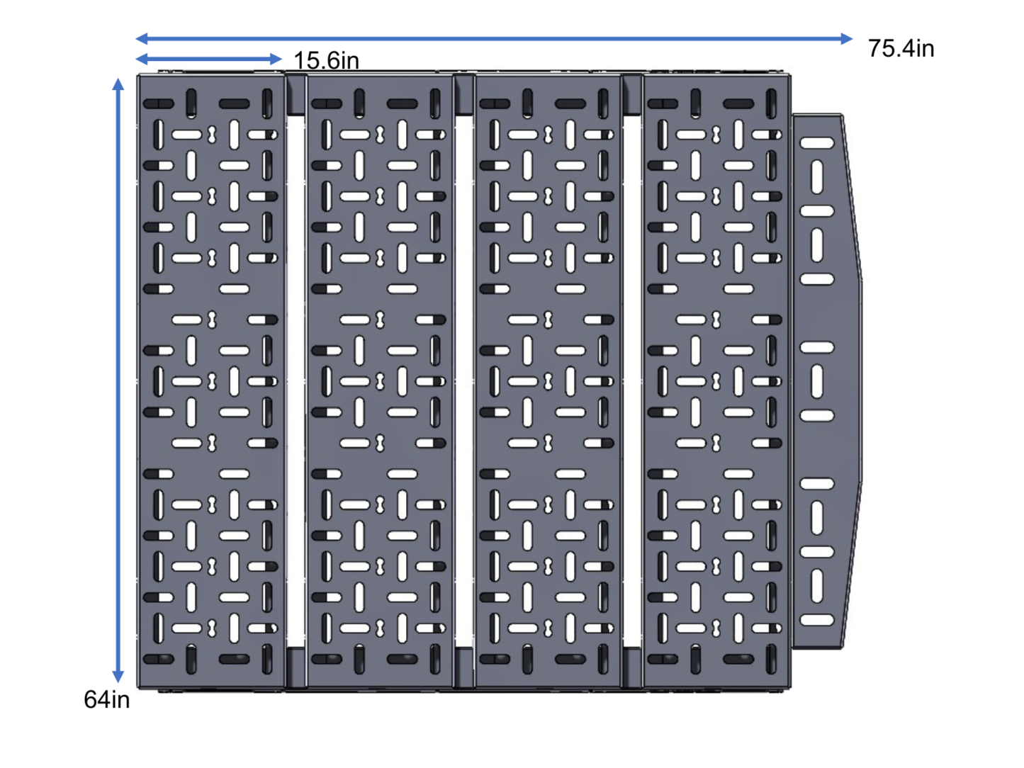 SPRINTER VAN PLATFORM 4-PANEL ALL ALUMINUM BED SYSTEM