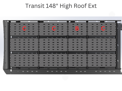 TRANSIT VAN 148" HIGH ROOF EXT STRATA ROOF RACK