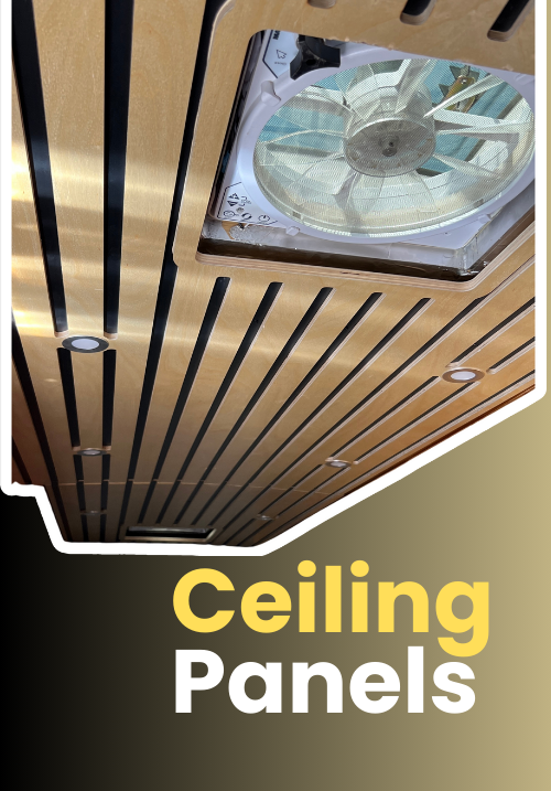 High-quality ceiling panels for van customization