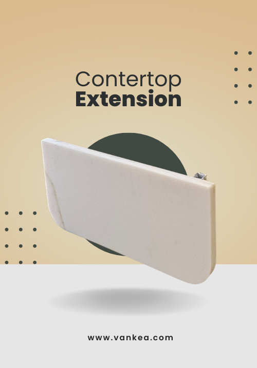 Foldable countertop extension for added workspace in van