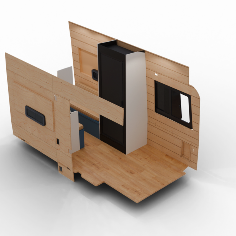 Vankea Ford Transit 148" WB Interior Wall Panel Set