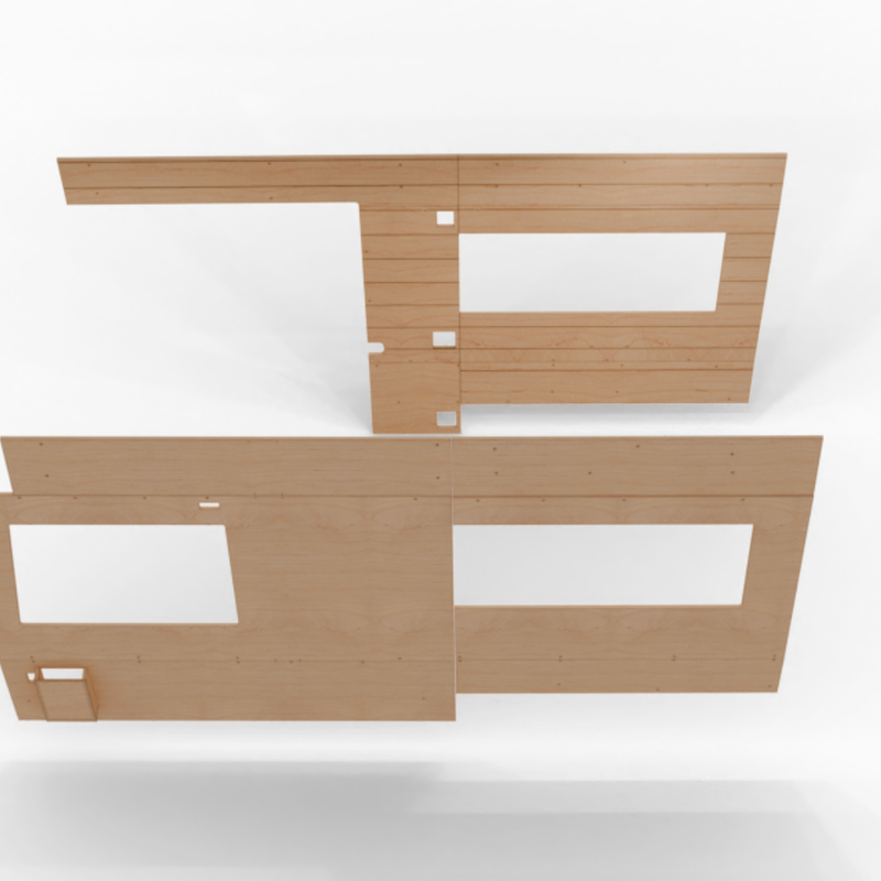 Vankea Ford Transit 148" WB Interior Wall Panel Set