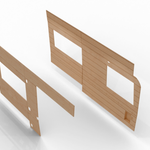 Vankea Ford Transit 148" WB Interior Wall Panel Set