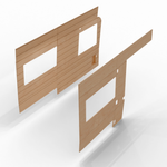 Vankea Ford Transit 148" WB Interior Wall Panel Set