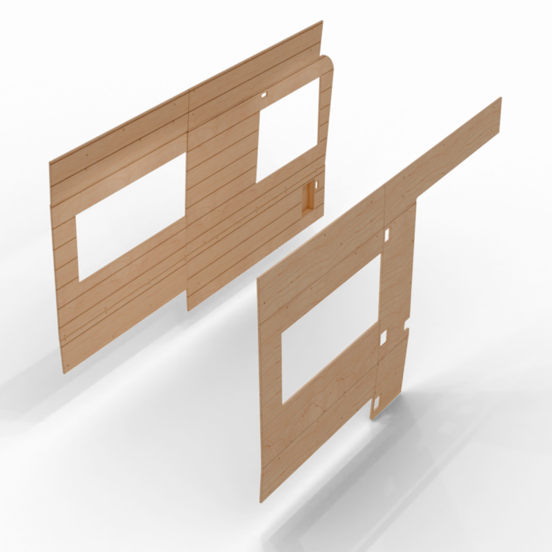 Vankea Ford Transit 148" WB Interior Wall Panel Set