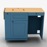 Vankea Galley Kitchen Cabinet — Bamboo Top
