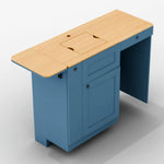 Vankea Galley Kitchen Cabinet — Bamboo Top