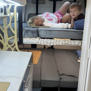 Stormy Sea Dinette Bench to Bed for Your Ford Transit 148WB | Vankea