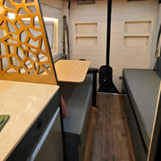 Stormy Sea Dinette Bench to Bed for Your Ford Transit 148WB | Vankea