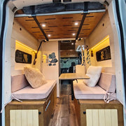 Stormy Sea Dinette Bench to Bed for Your Ford Transit 148WB | Vankea