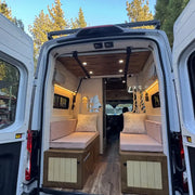 Stormy Sea Dinette Bench to Bed for Your Ford Transit 148WB | Vankea