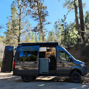 Ford Transit Van Kitchen Cabinet with Bamboo Top and Pull-Out Storage | Vankea
