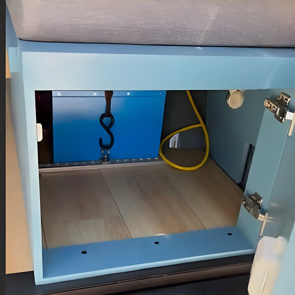 Stormy Sea Dinette Bench to Bed for Your Ford Transit 148WB | Vankea