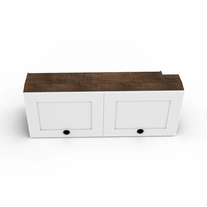 Van Upper Wall Storage Cabinet, Double Door & LED Light | Vankea
