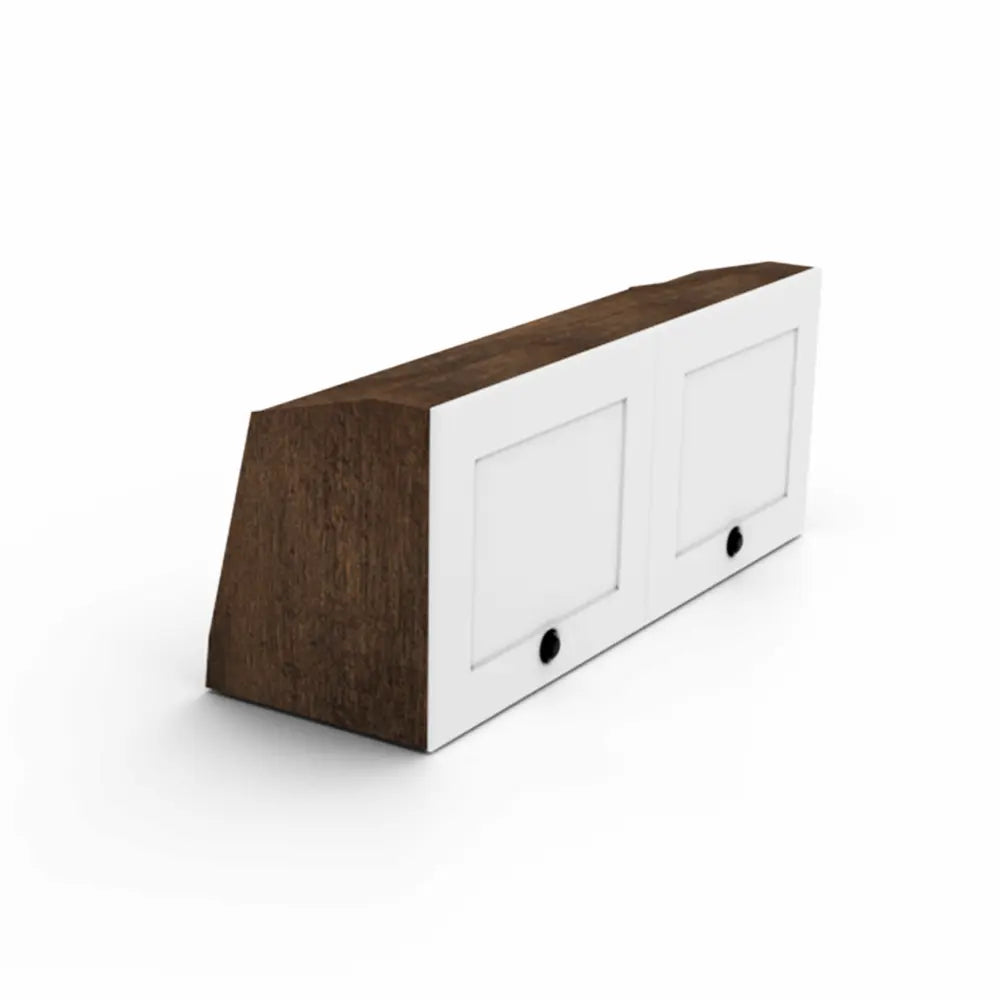 Van Upper Wall Storage Cabinet, Double Door & LED Light | Vankea